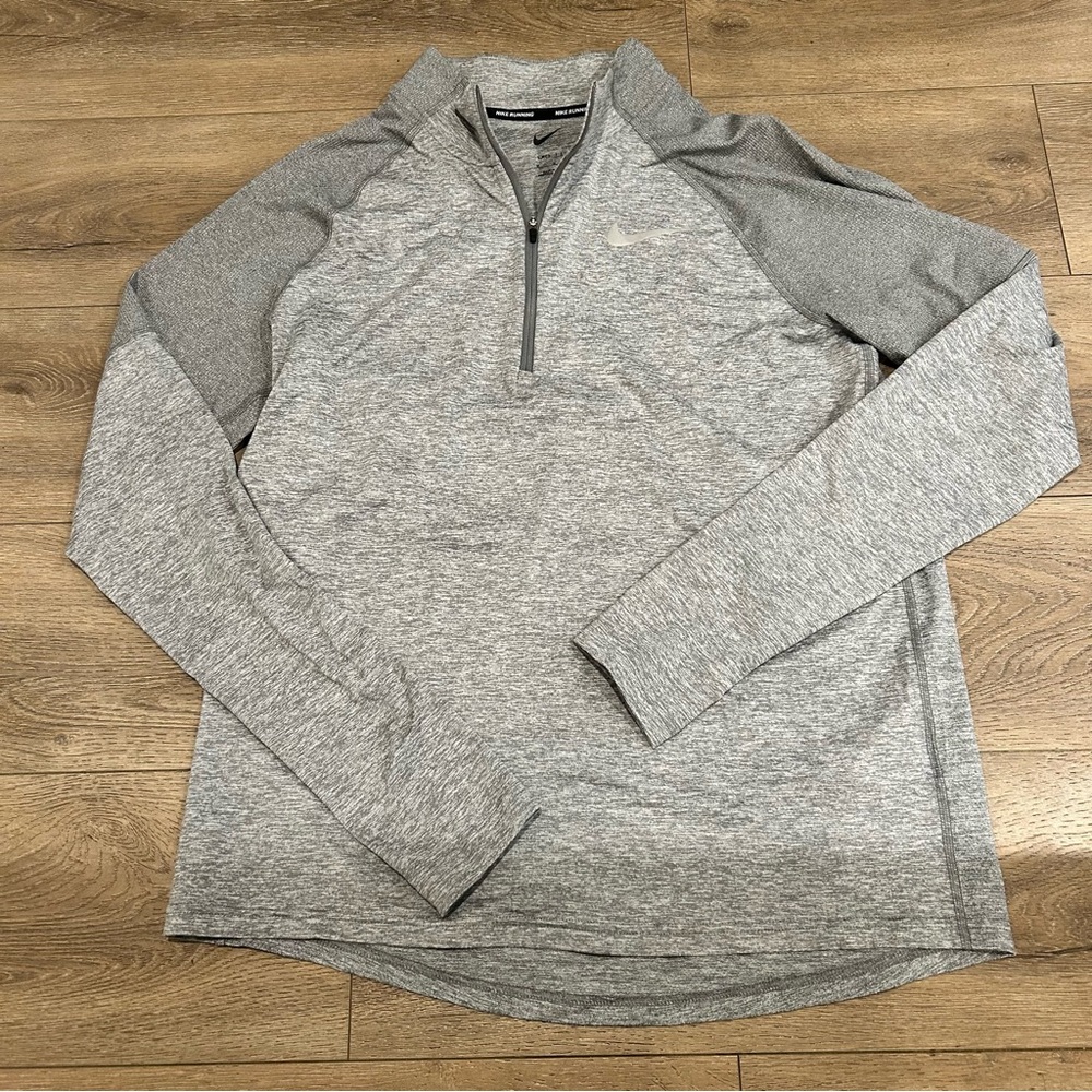 Nike Gray Quarter-Zip Pullover